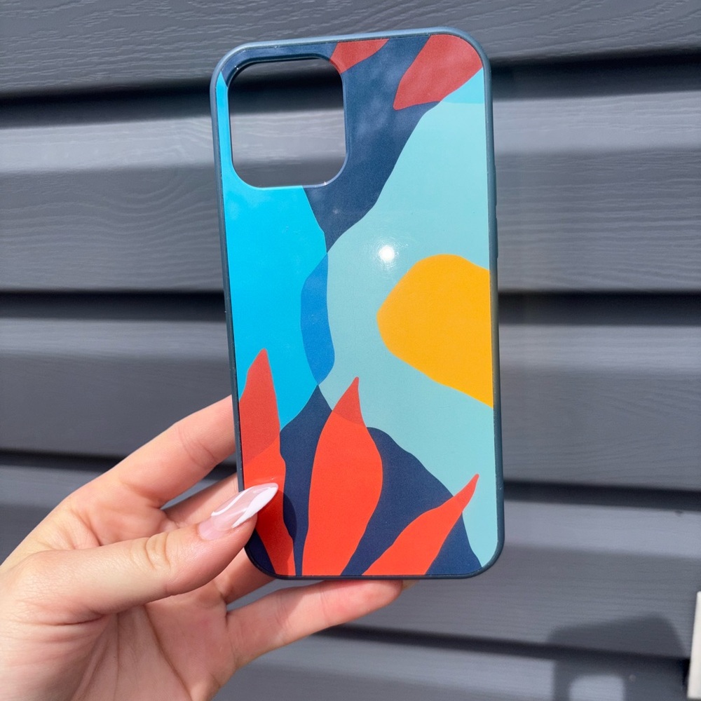 Target Geometric Blue and Orange iPhone Case
